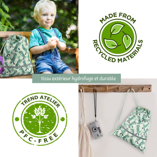 Sac de gym pour enfants Dinosaures