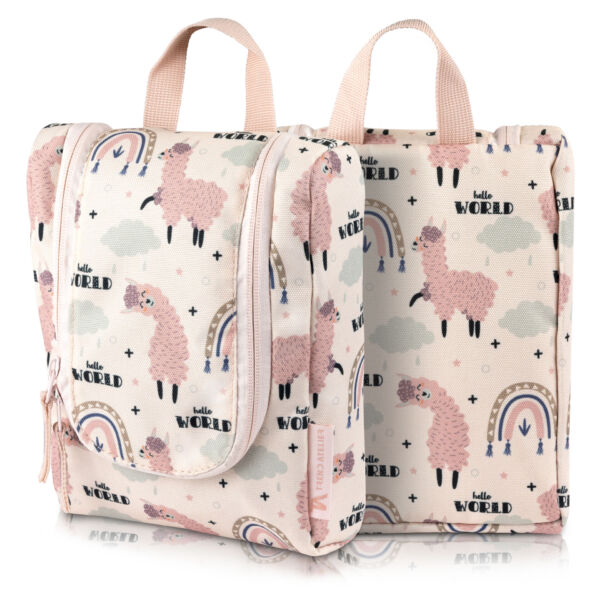 borsa da toilette per bambini lama