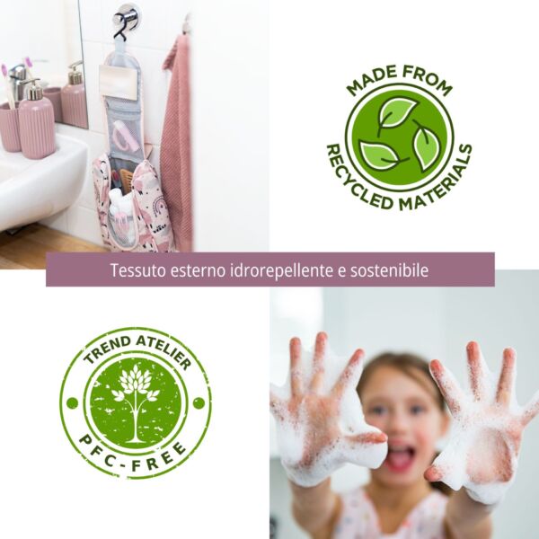 borsa da toilette per bambini lama