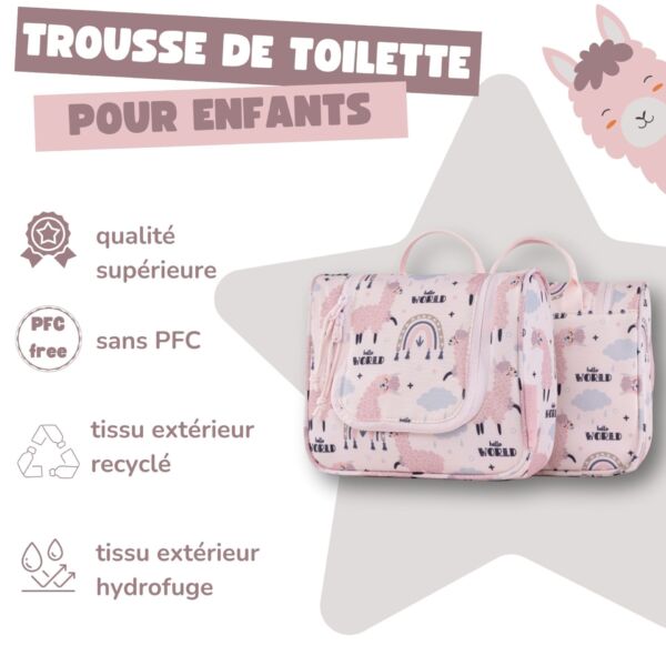 Trousse de toilette enfant Lama