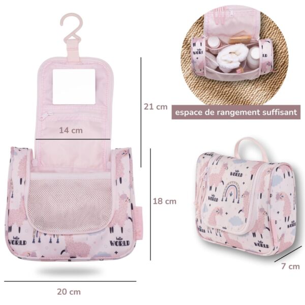 Trousse de toilette enfant Lama