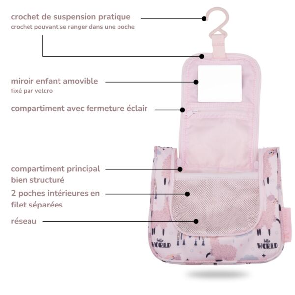 Trousse de toilette enfant Lama
