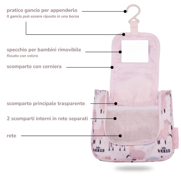 Beauty case per bambini Lama