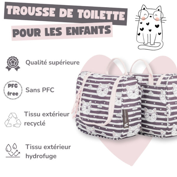 Trousse de toilette enfant Chat