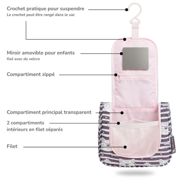 Trousse de toilette enfant Chat