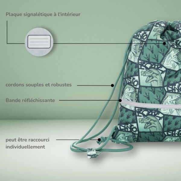 Sac de gym enfant Dino 2