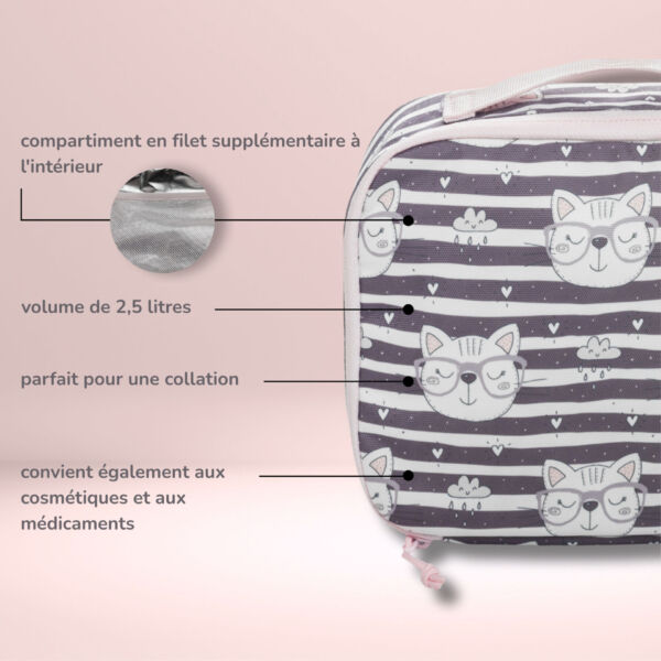 Sac Isotherme Repas Enfant Chat